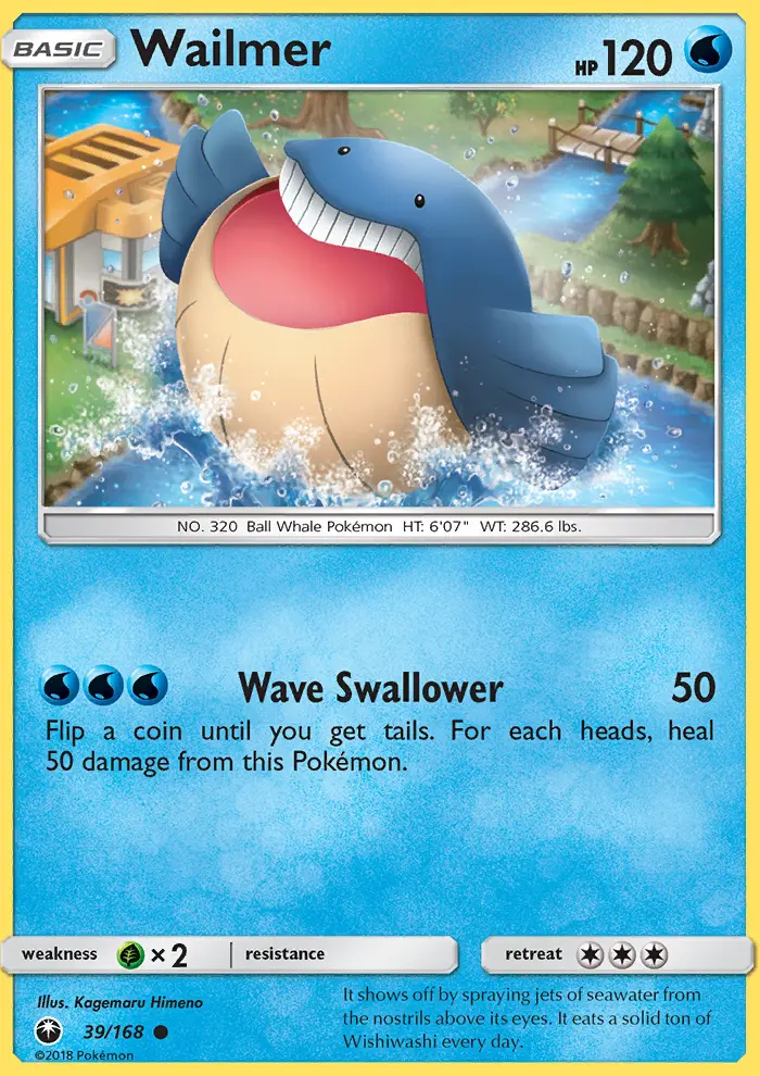 Wailmer, Pokémon card