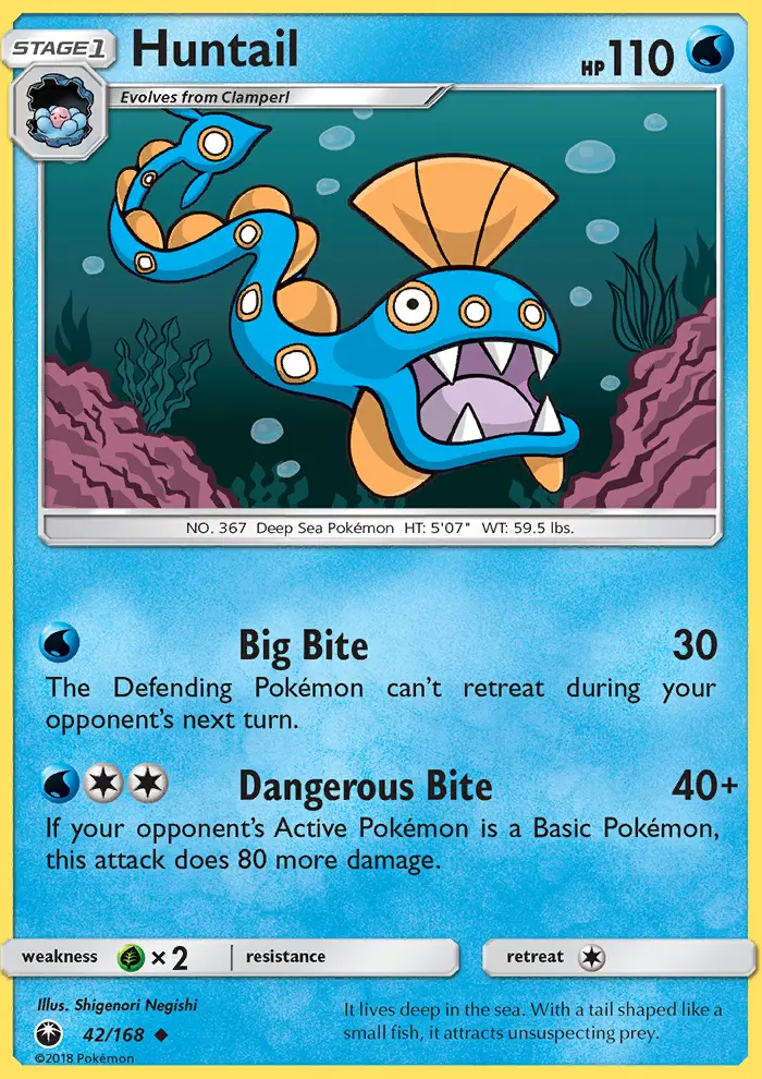 Huntail, Pokémon card