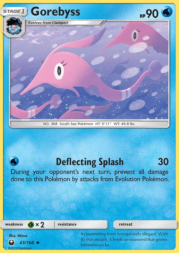 Gorebyss, Pokémon card