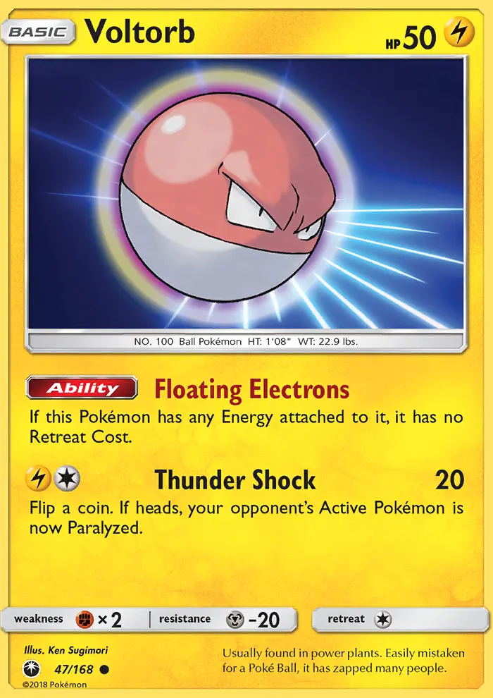 Voltorb, Pokémon card