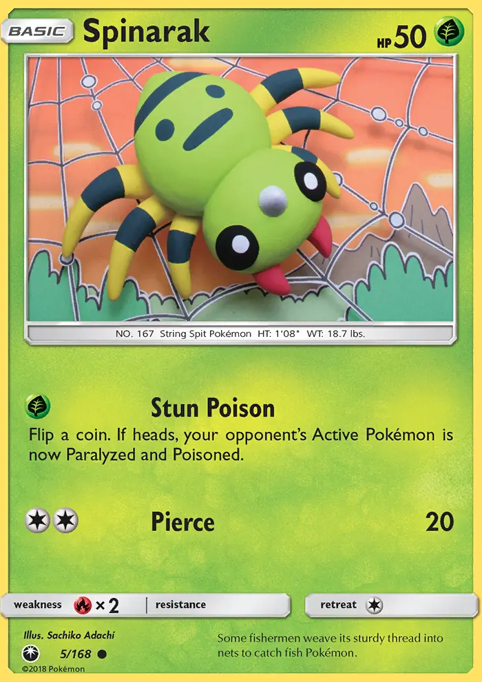 Spinarak, Pokémon card