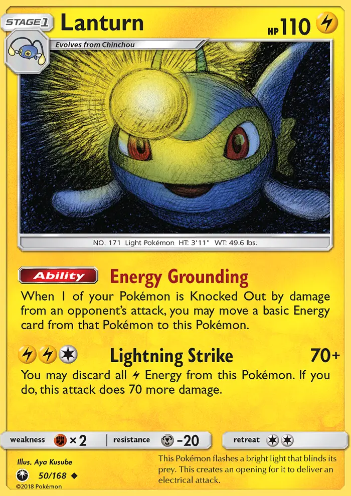 Lanturn, Pokémon card