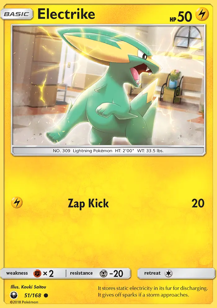 Electrike, Pokémon card