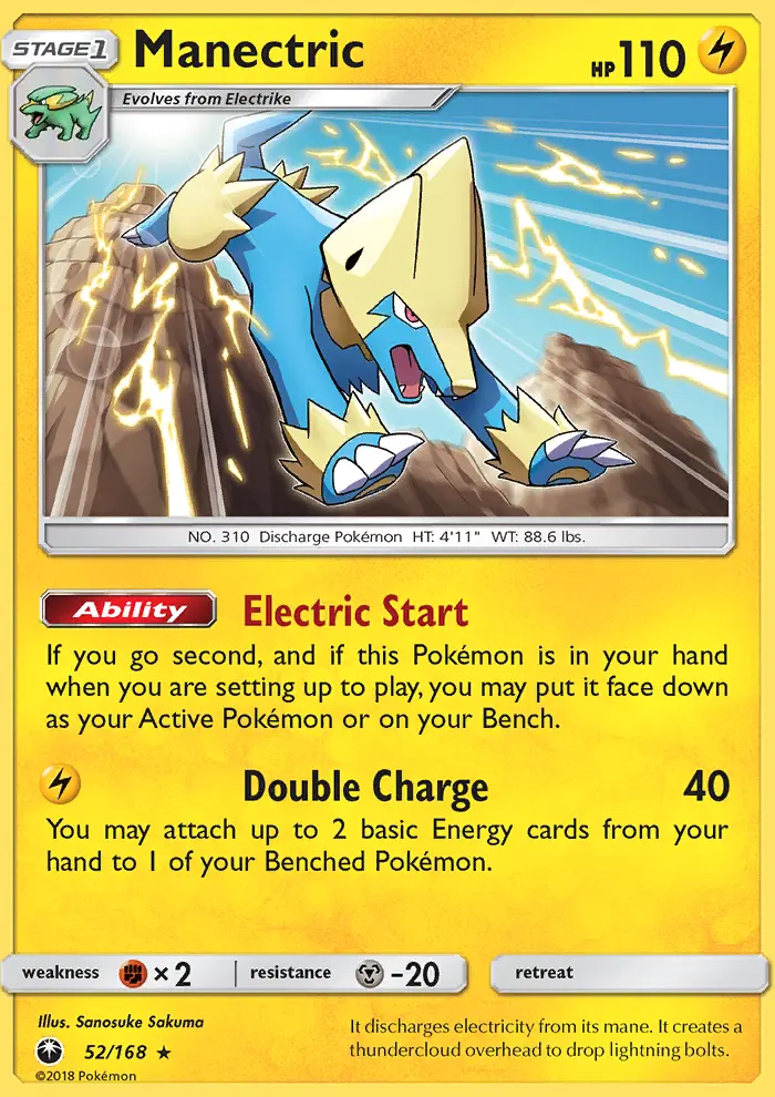 Manectric, Pokémon card