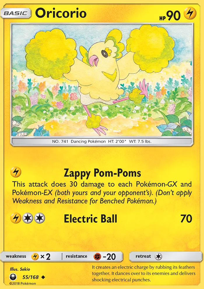 Oricorio, Pokémon card