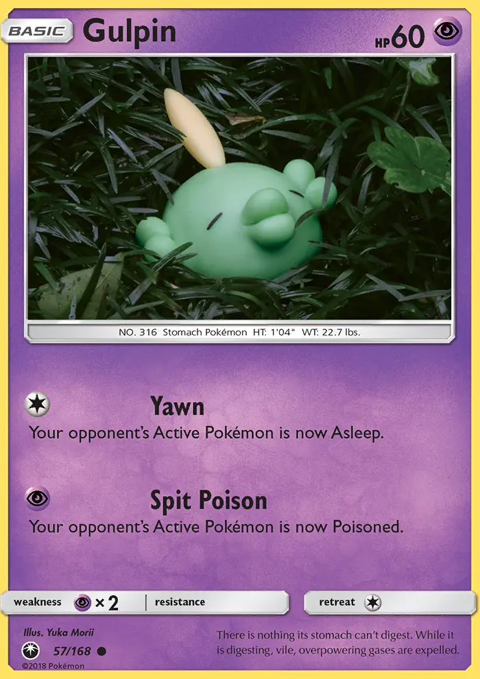 Gulpin, Pokémon card