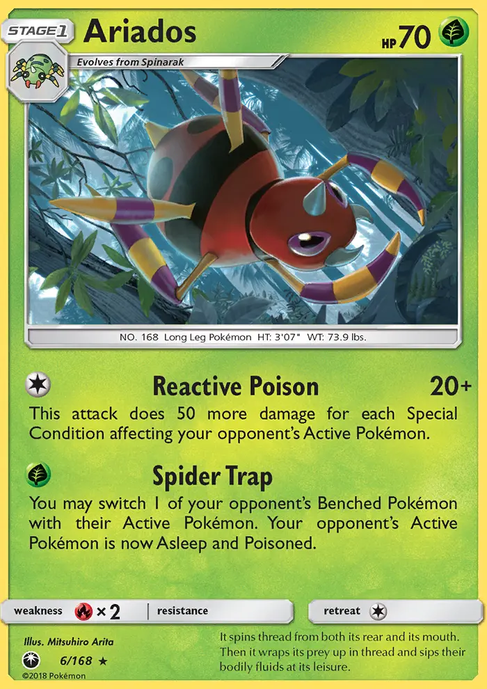 Ariados, Pokémon card
