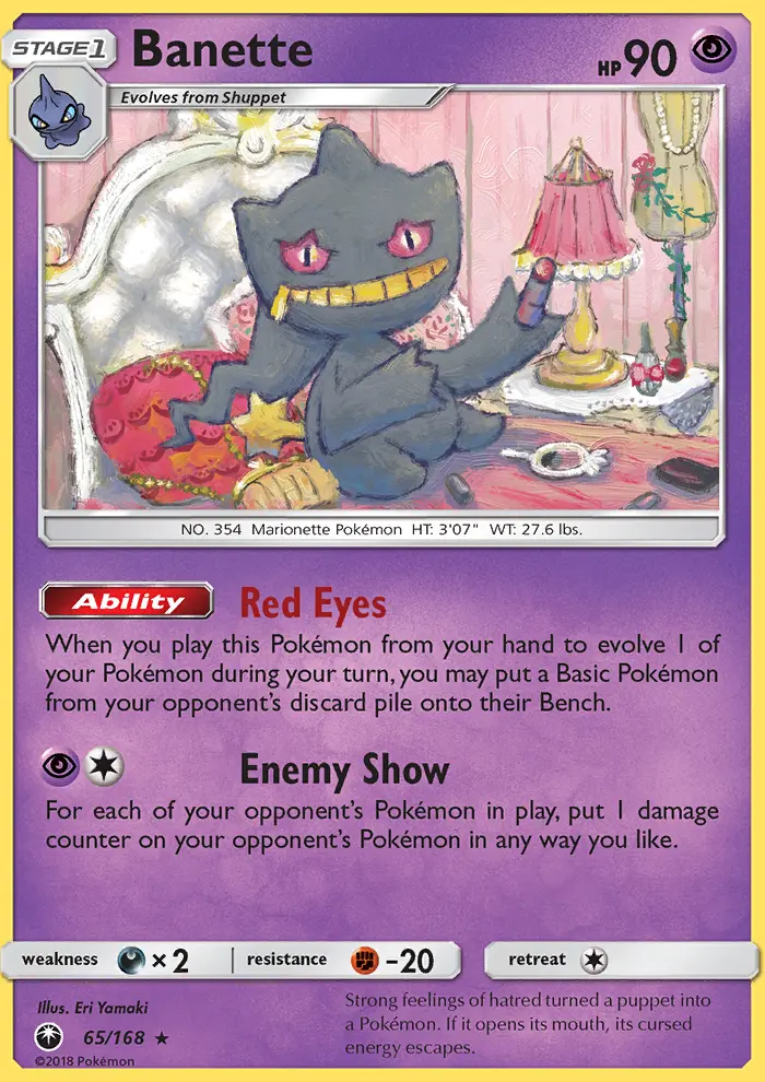 Banette, Pokémon card