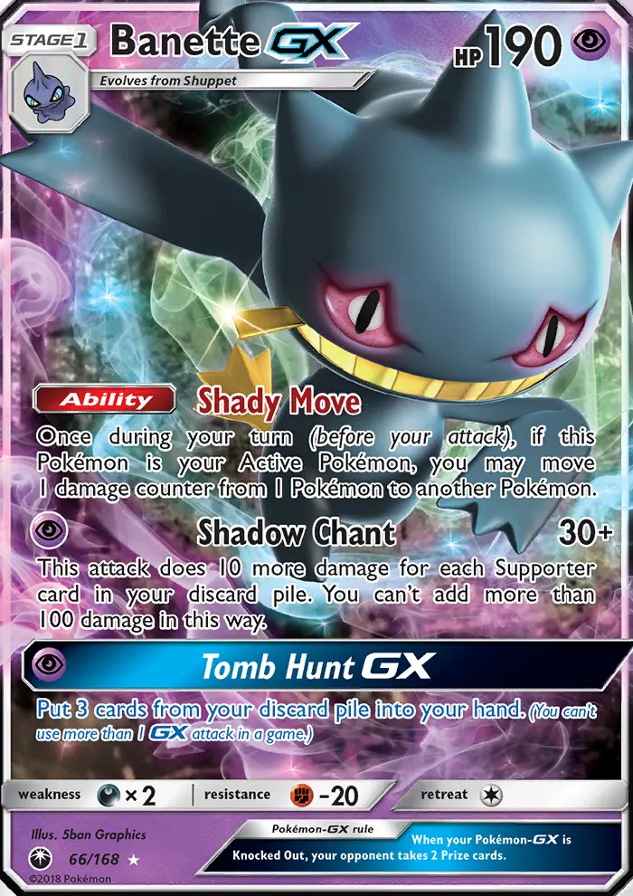 Banette GX, Pokémon card