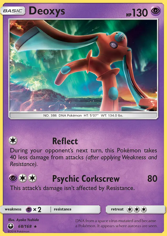 Deoxys, Pokémon card