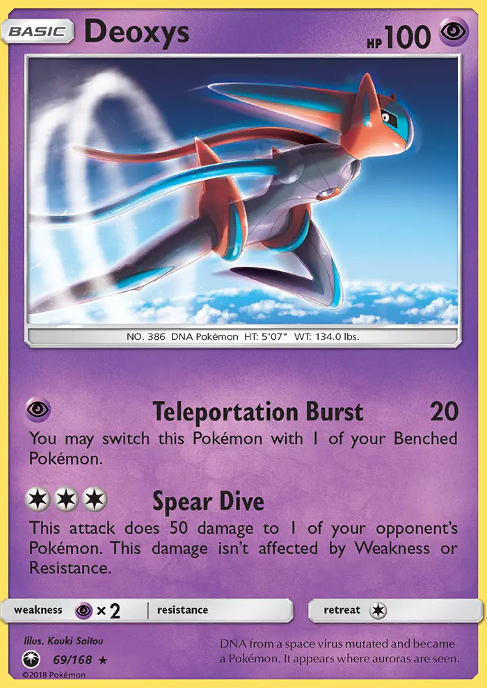 Deoxys, Pokémon card