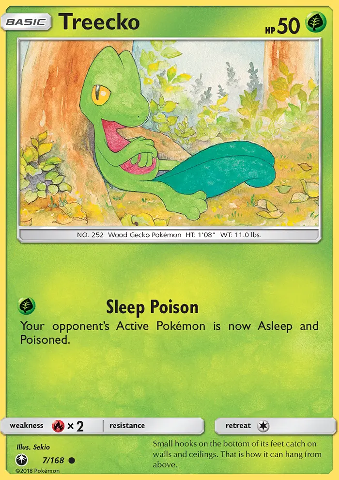 Treecko, Pokémon card
