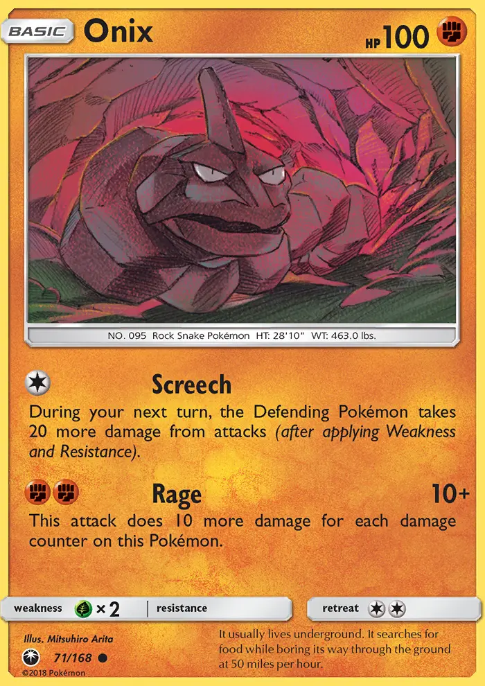 Onix, Pokémon card