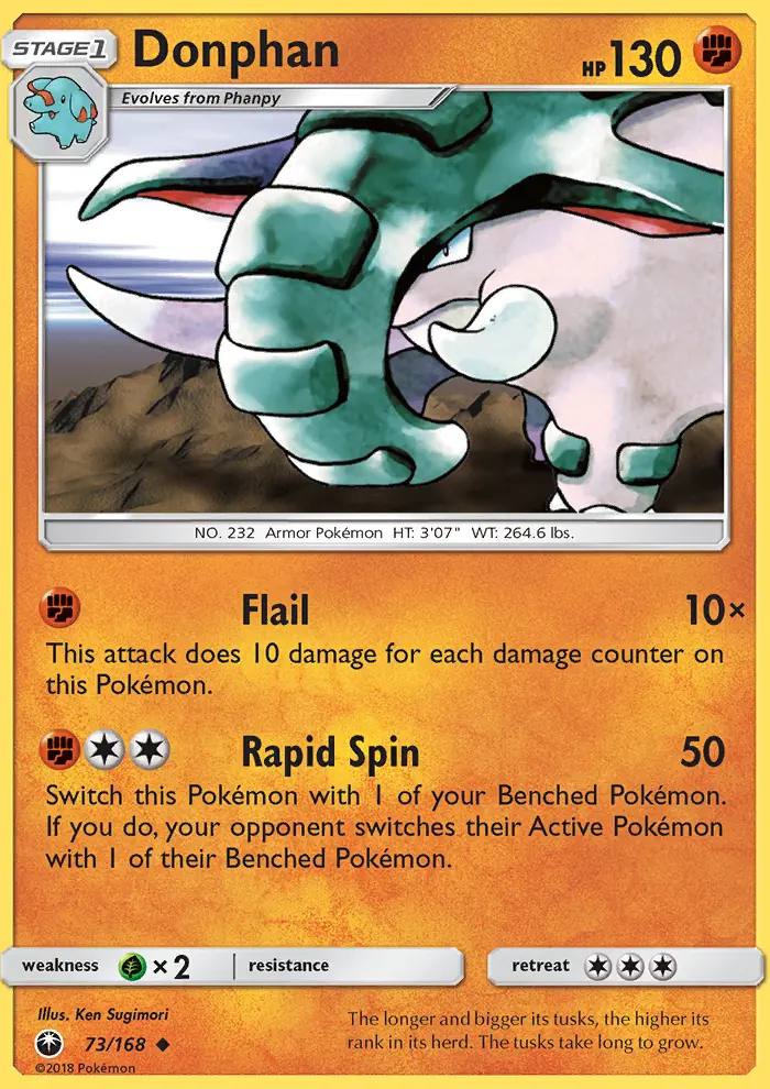 Donphan, Pokémon card