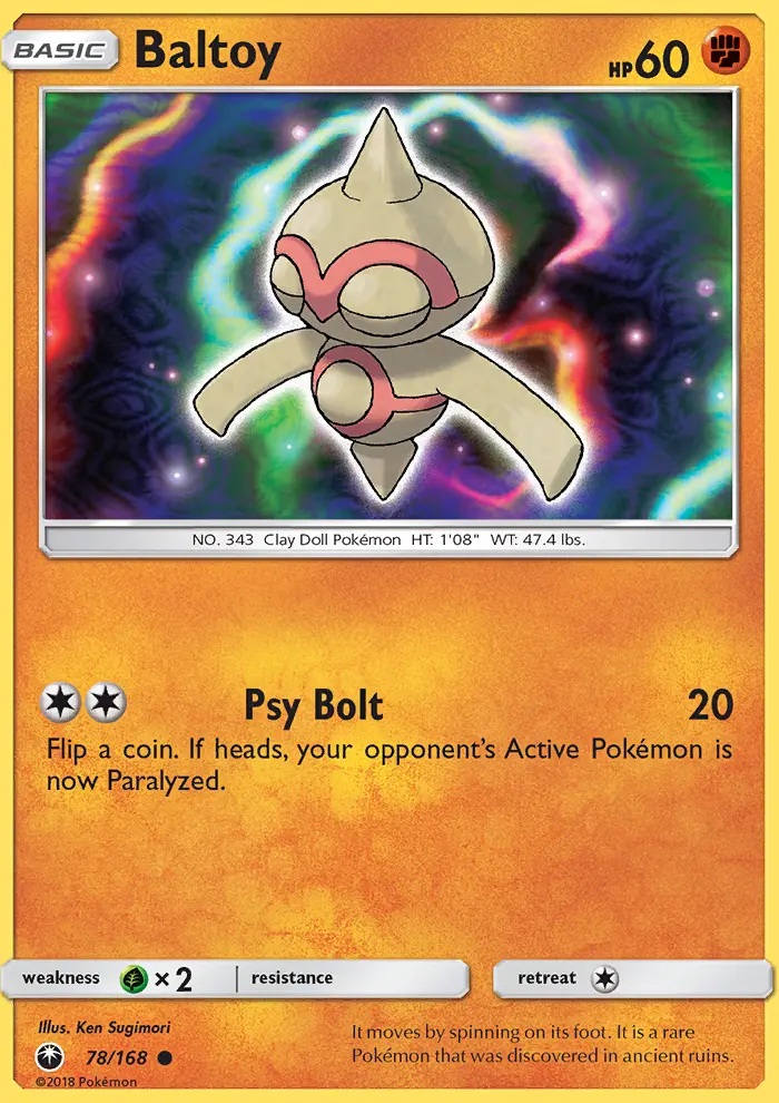 Baltoy, Pokémon card