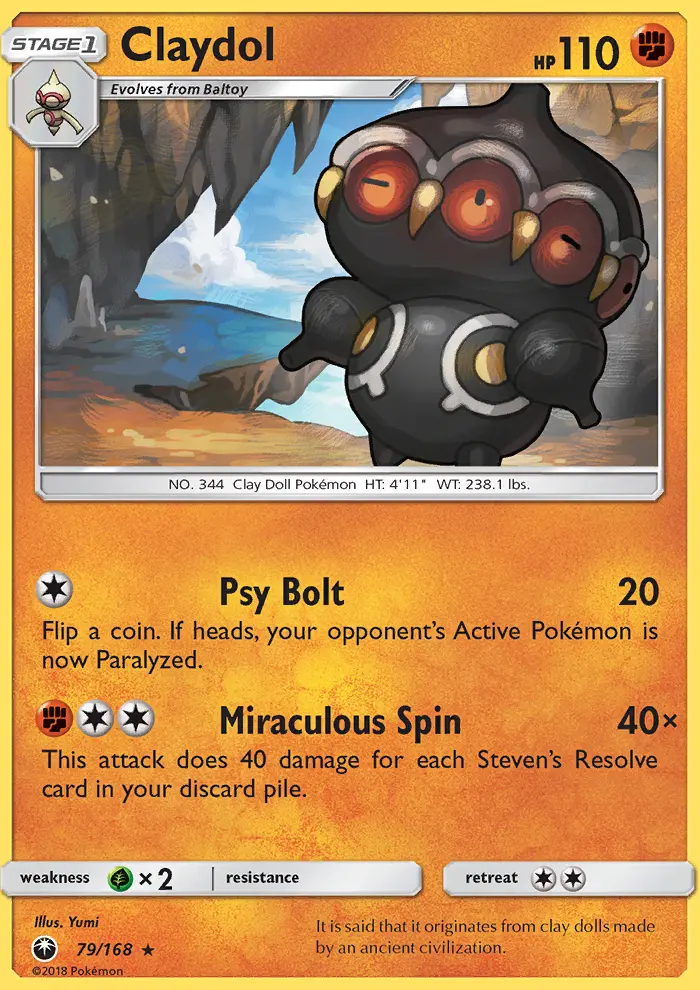 Claydol, Pokémon card