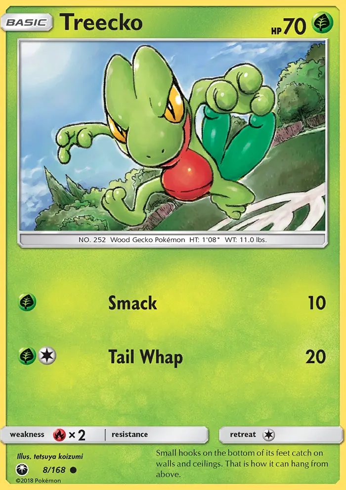 Treecko, Pokémon card