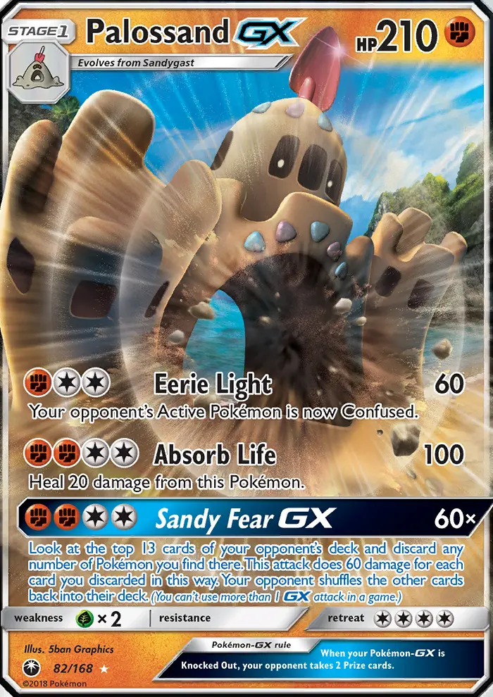 Palossand GX, Pokémon card
