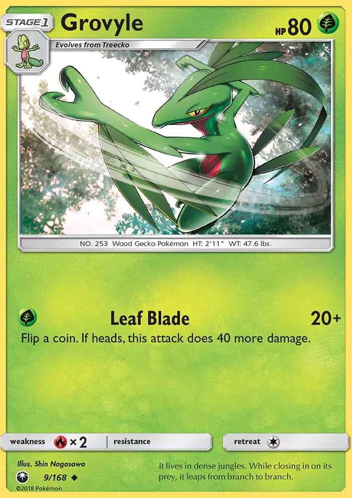 Grovyle, Pokémon card
