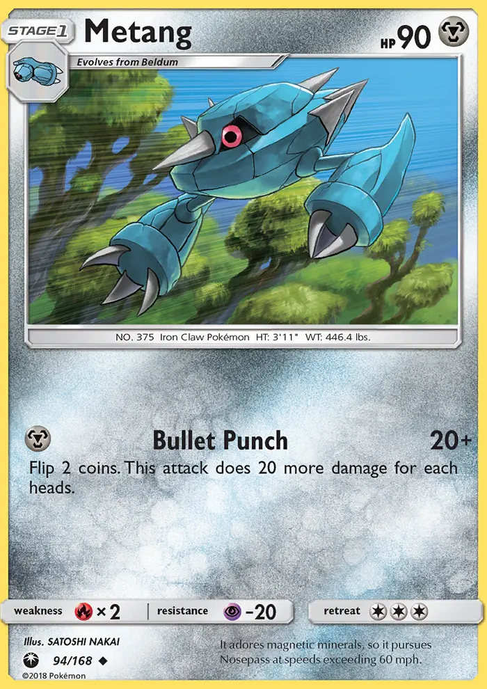 Metang, Pokémon card