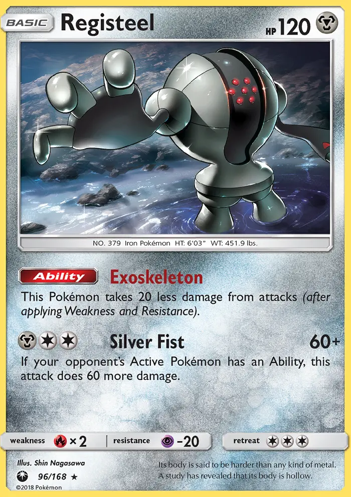 Registeel, Pokémon card