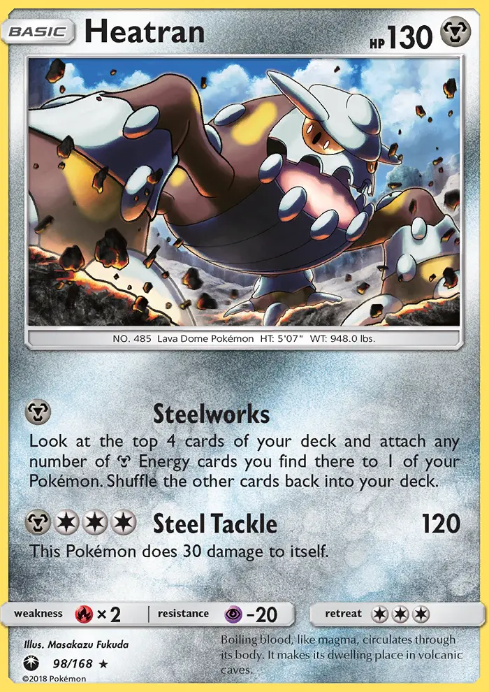Heatran, Pokémon card