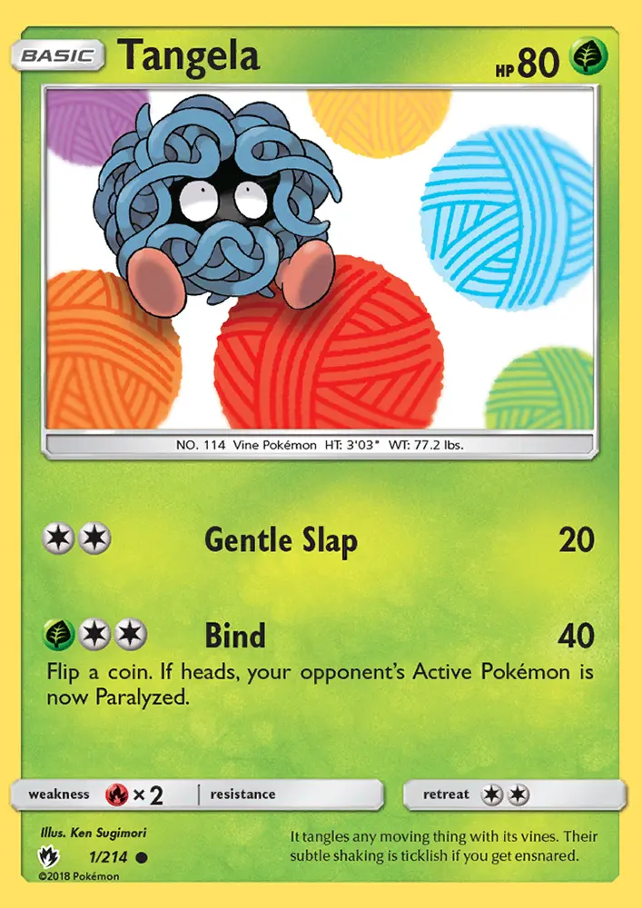 Tangela, Pokémon card
