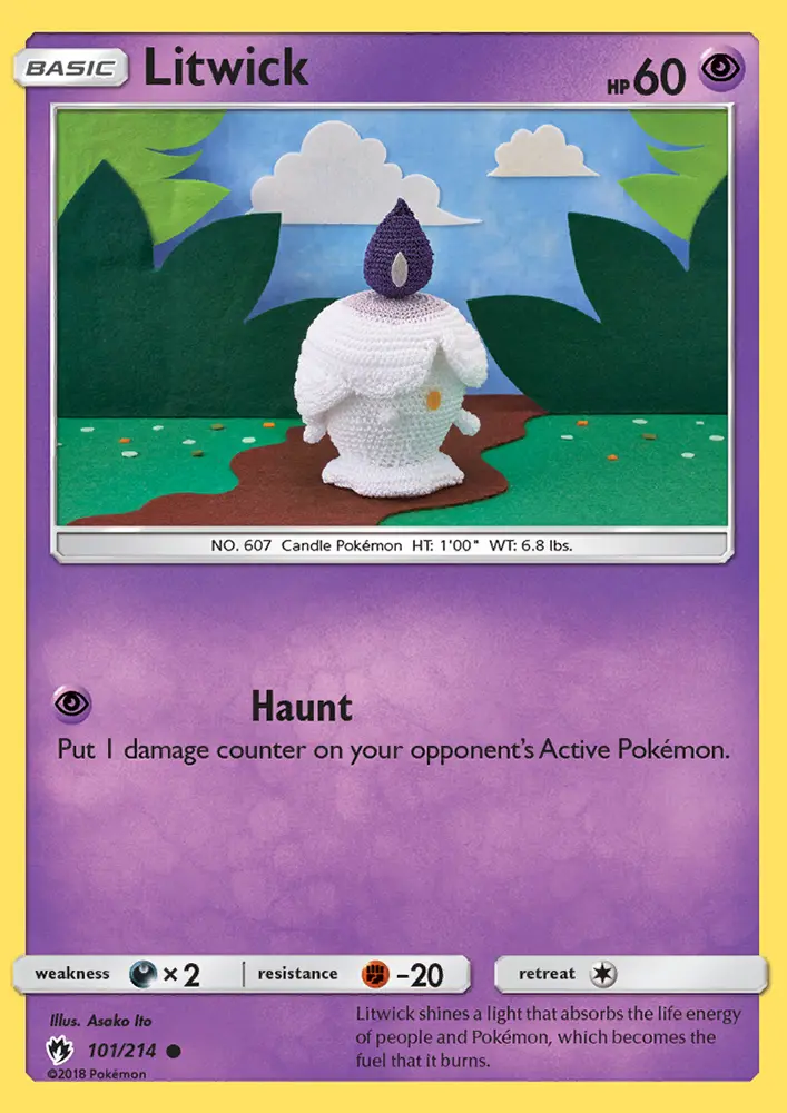 Litwick, Pokémon card