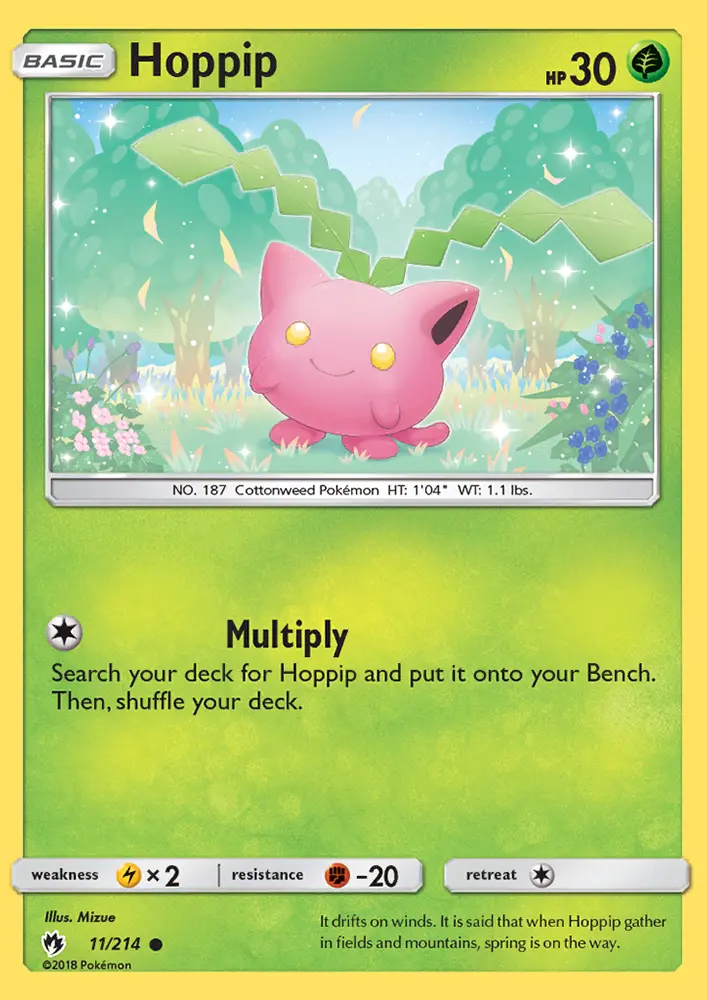 Hoppip, Pokémon card
