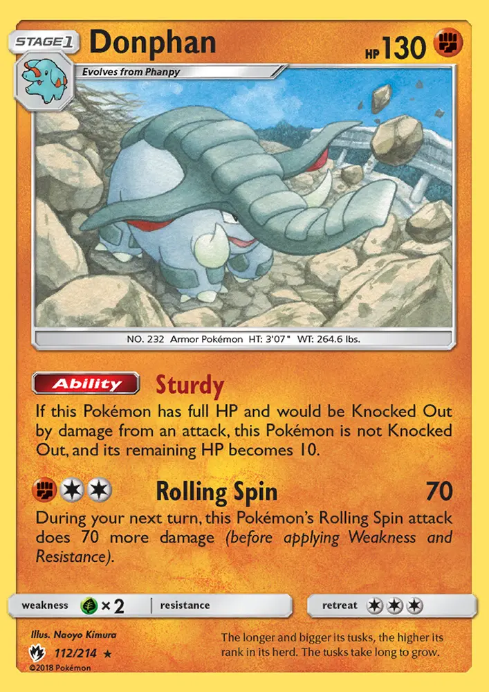 Donphan, Pokémon card
