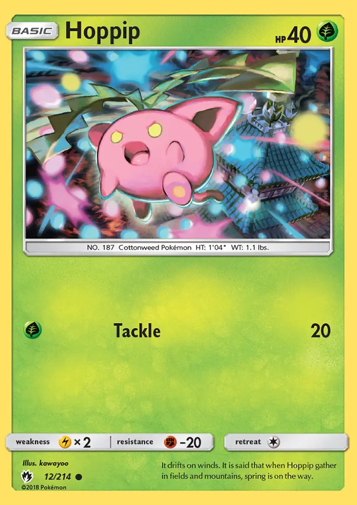 Hoppip, Pokémon card