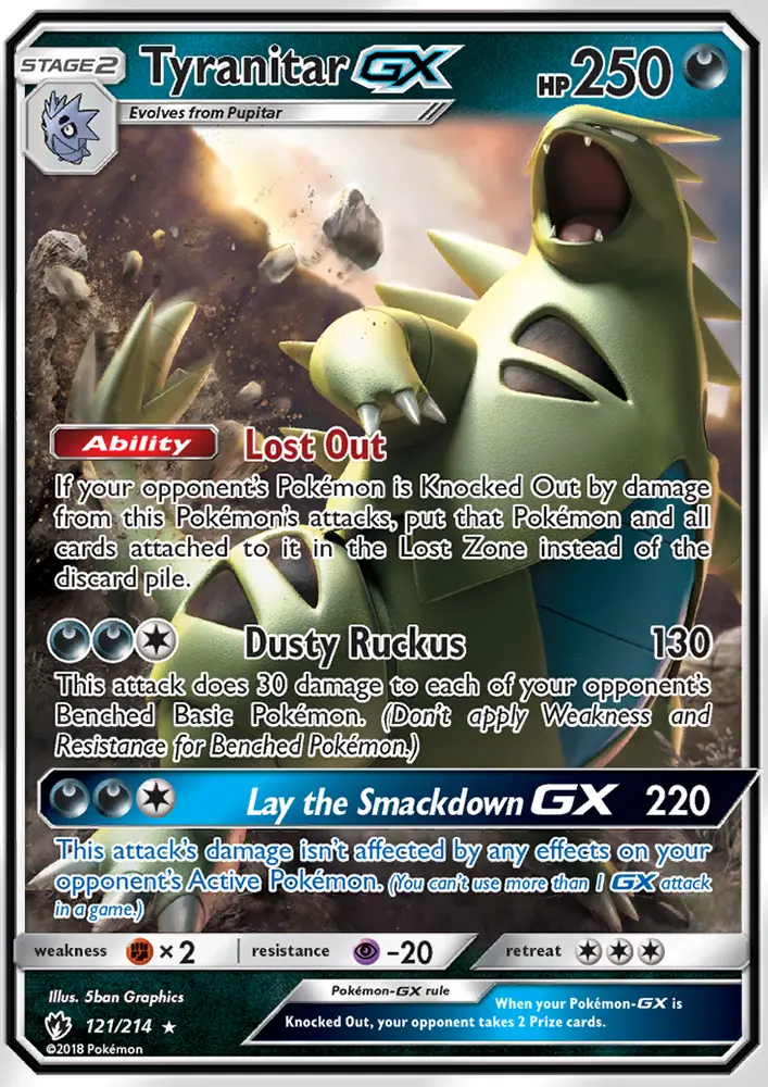 Tyranitar GX, Pokémon card