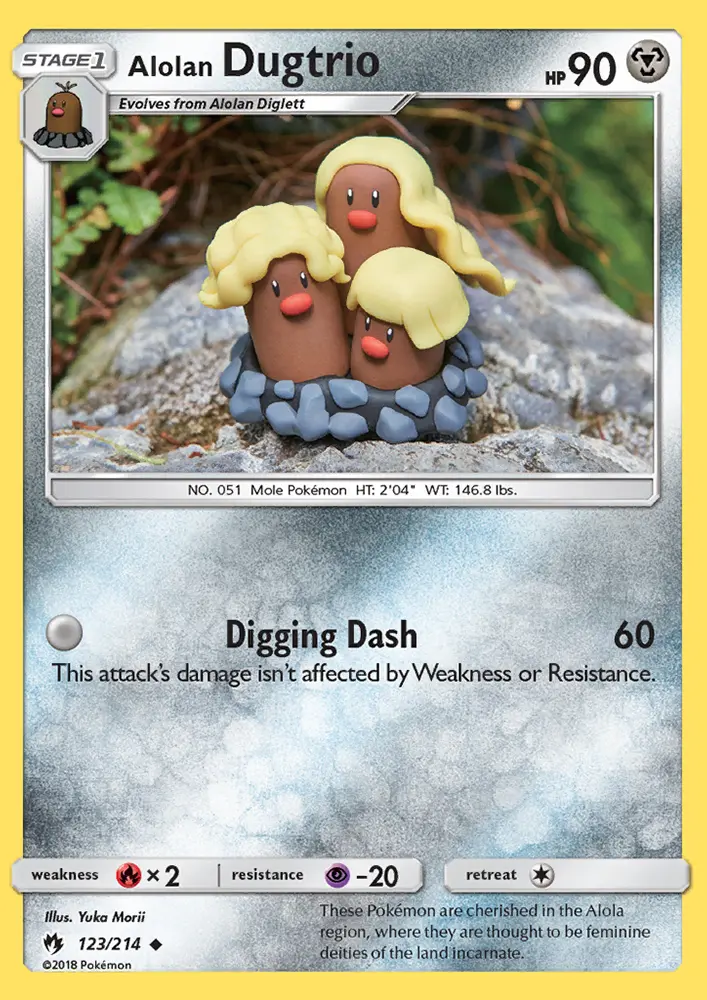 Alolan Dugtrio, Pokémon card