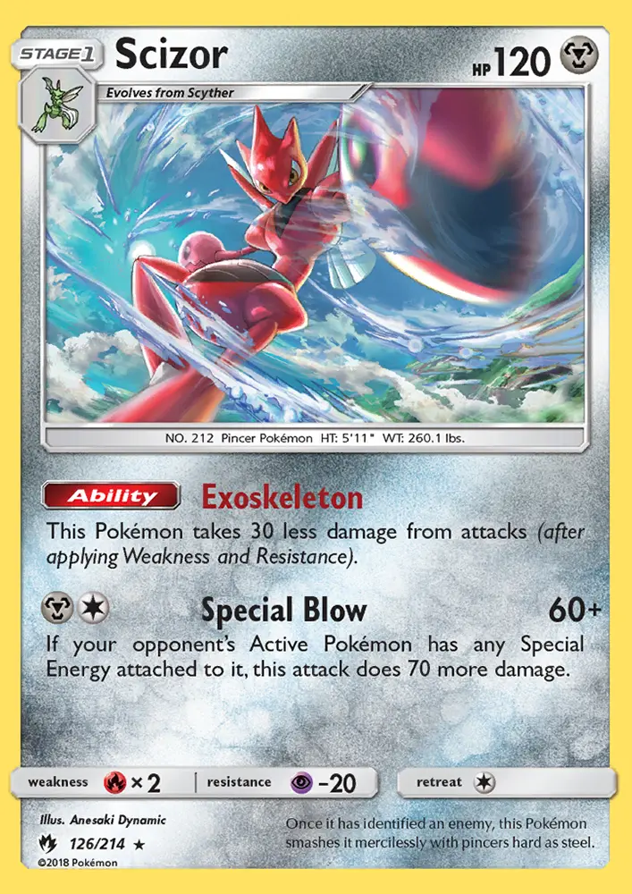 Scizor, Pokémon card