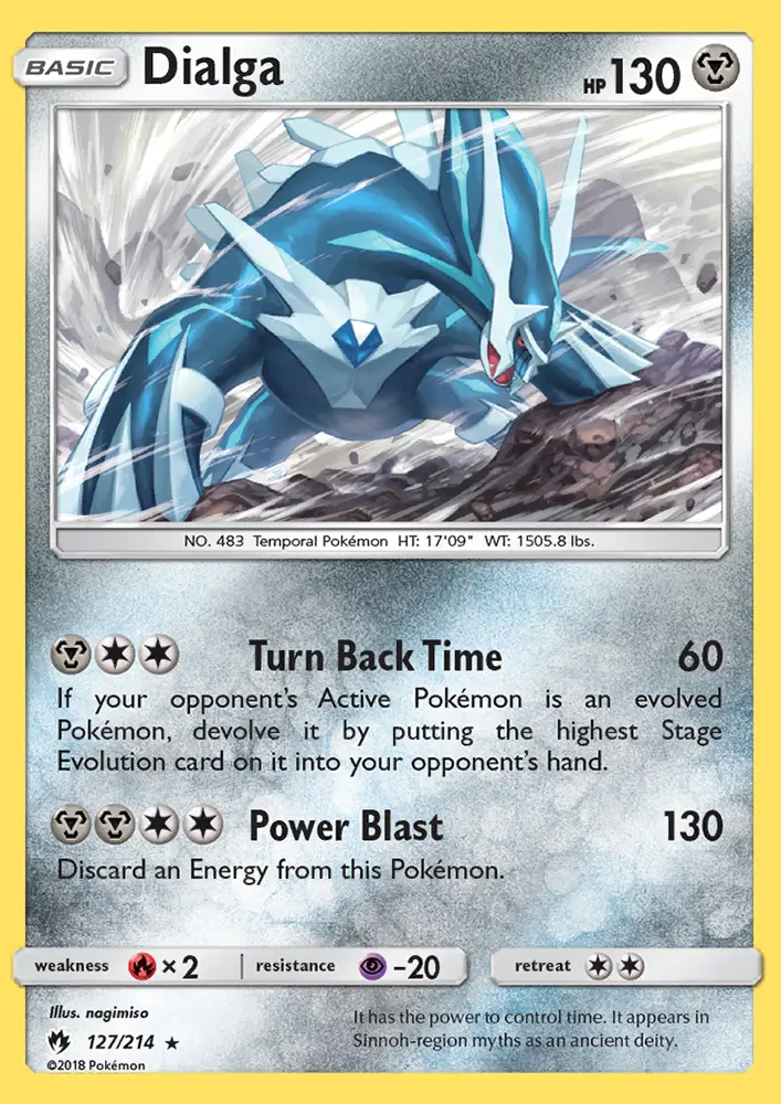 Dialga, Pokémon card