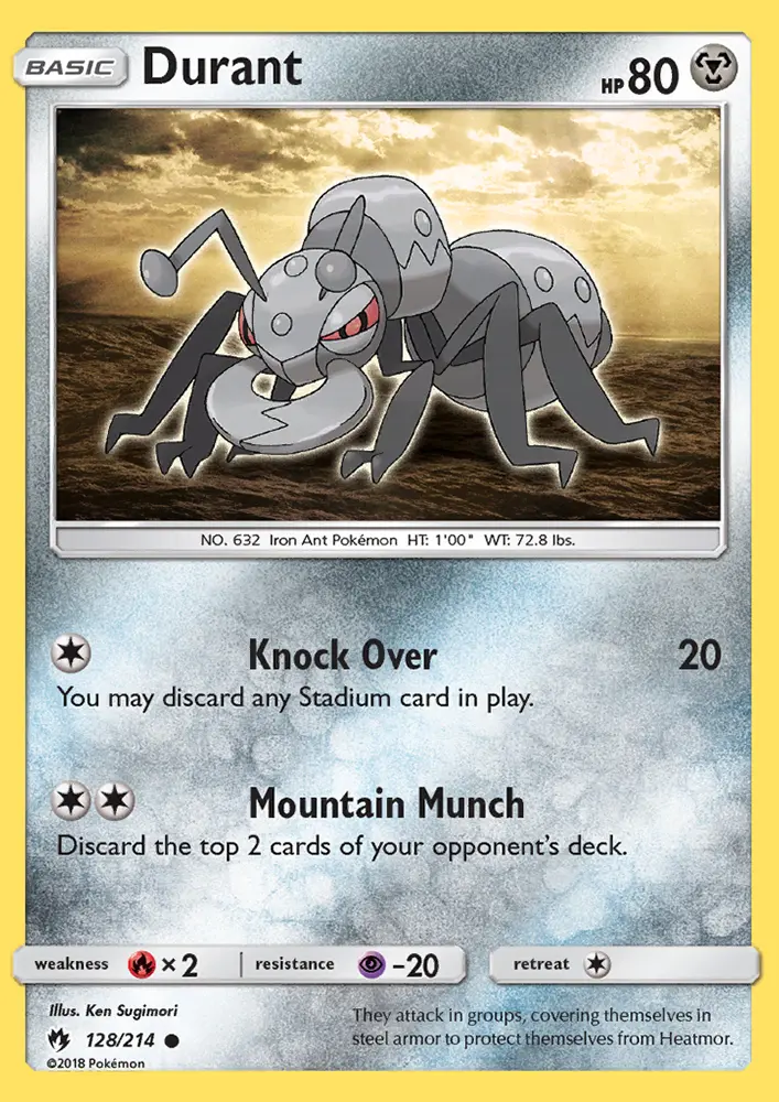 Durant, Pokémon card