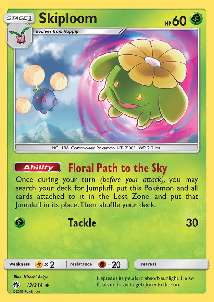 Skiploom, Pokémon card