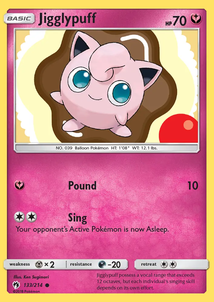 Jigglypuff, Pokémon card