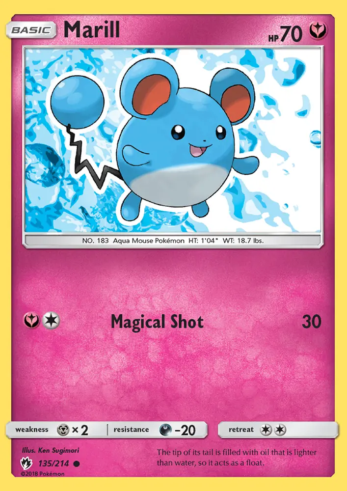 Marill, Pokémon card