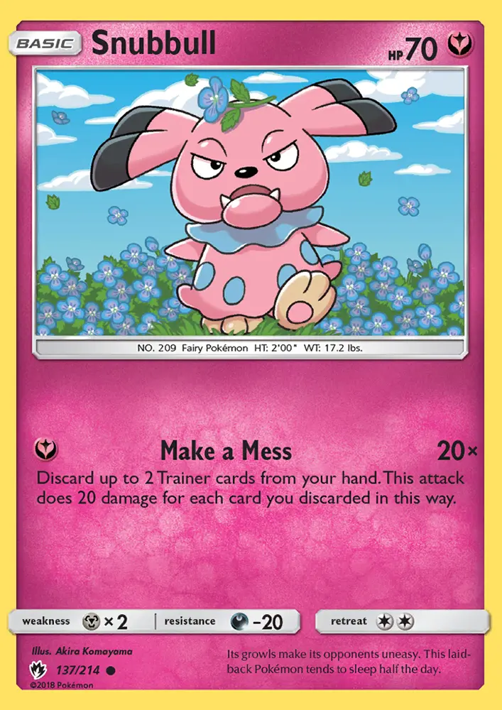 Snubbull, Pokémon card