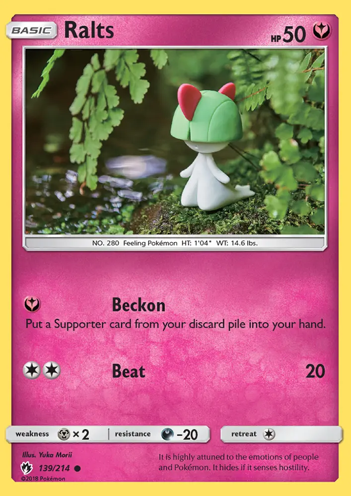 Ralts, Pokémon card