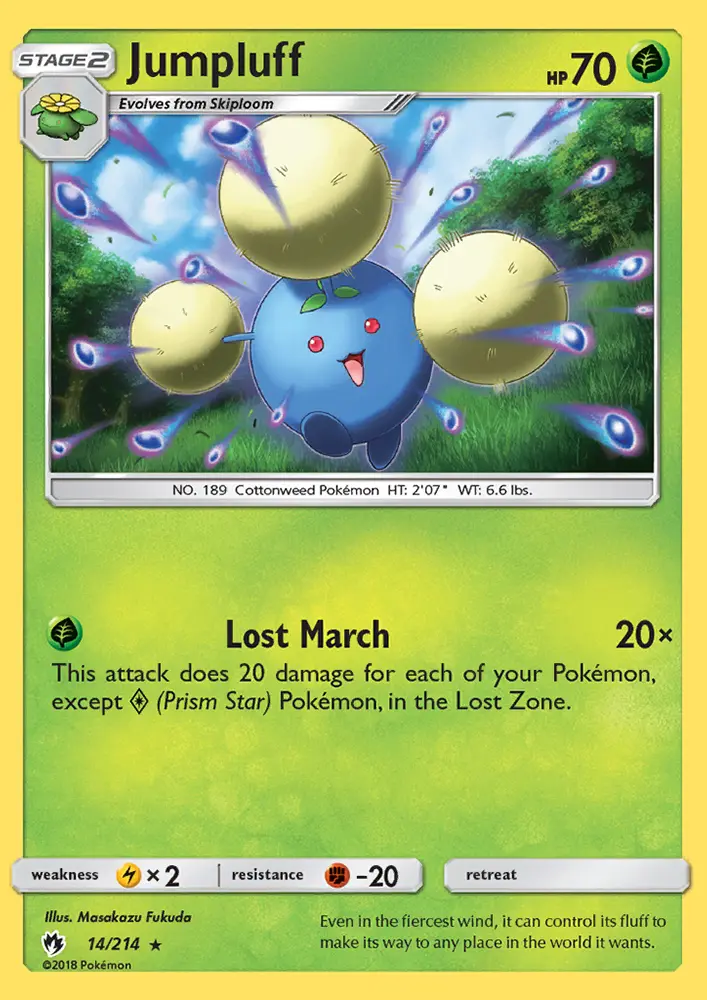Jumpluff, Pokémon card