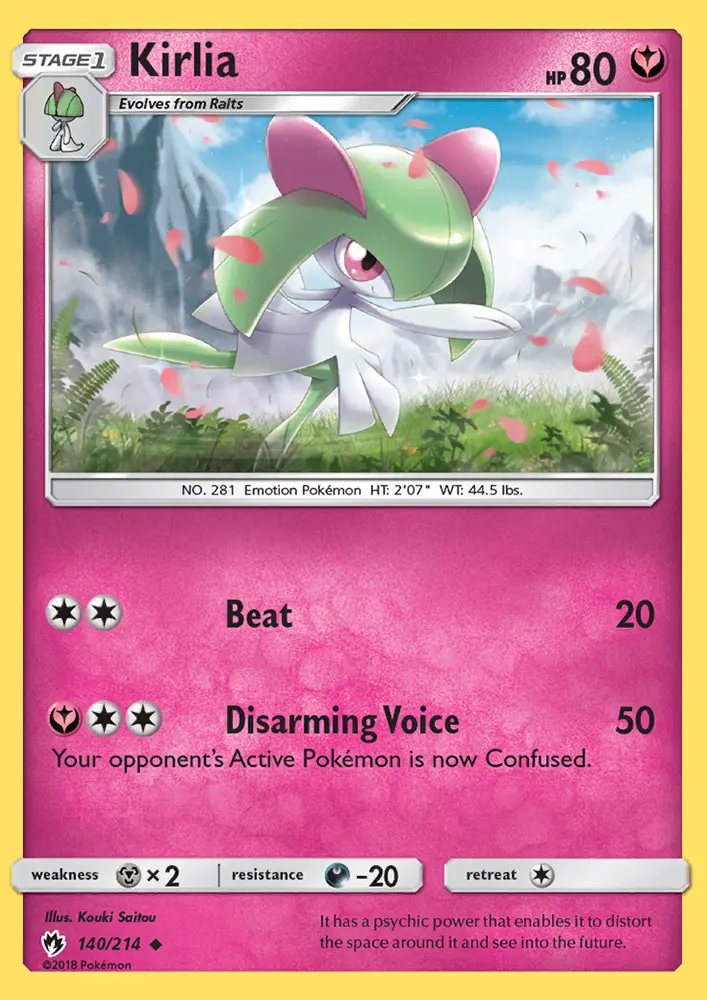Kirlia, Pokémon card
