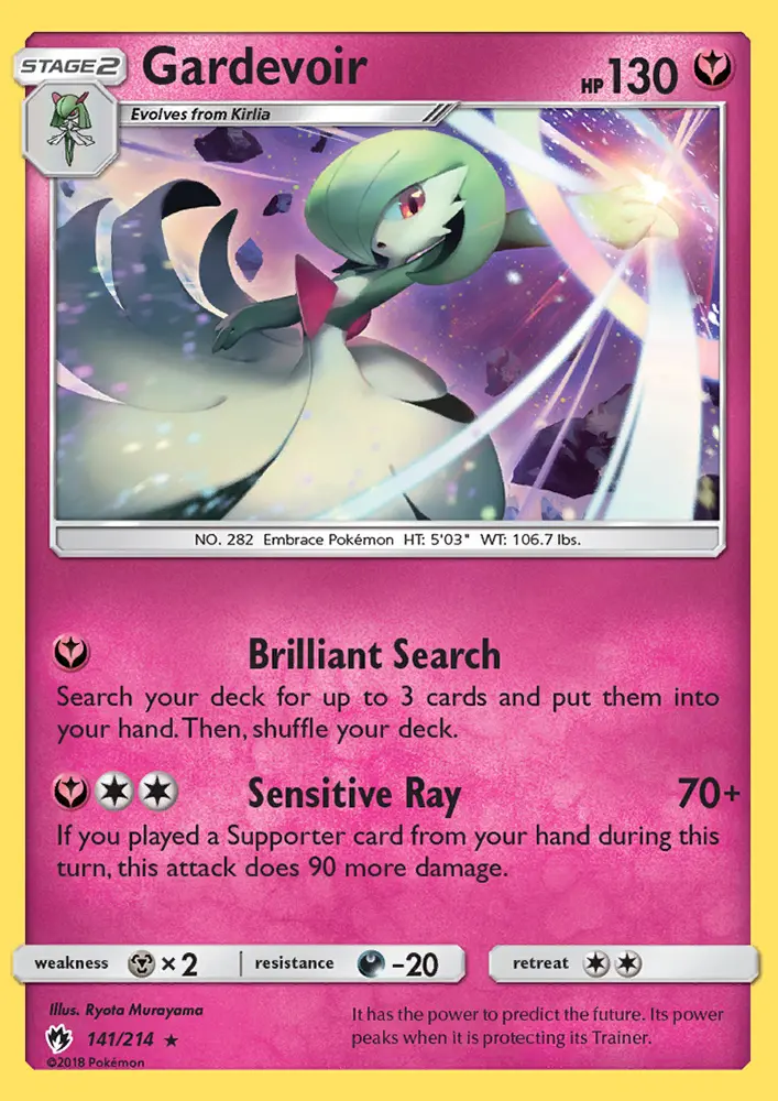 Gardevoir, Pokémon card