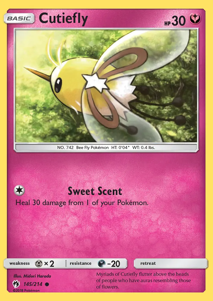 Cutiefly, Pokémon card