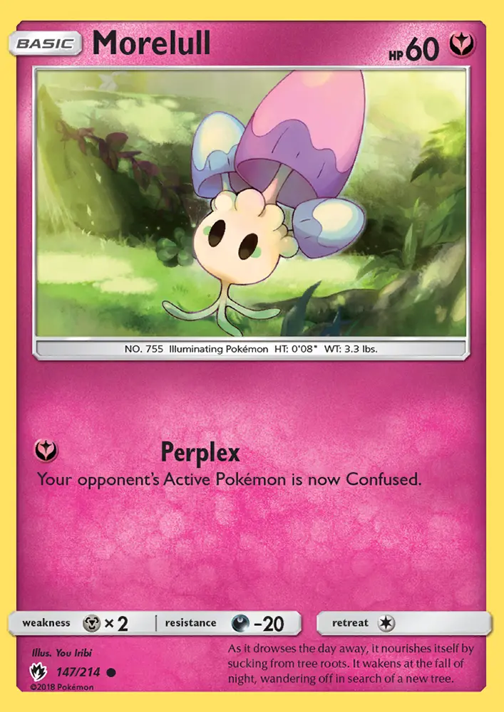 Morelull, Pokémon card