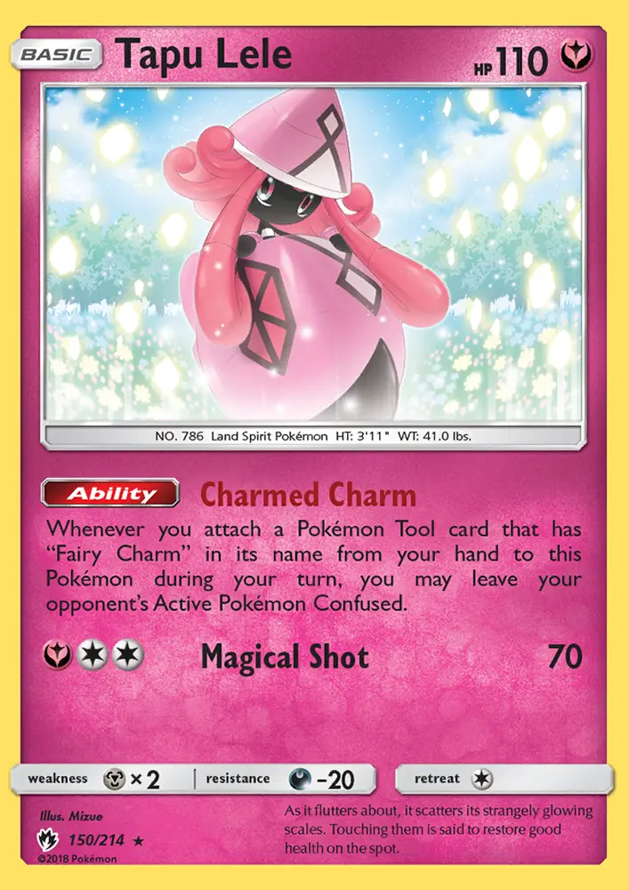 Tapu Lele, Pokémon card