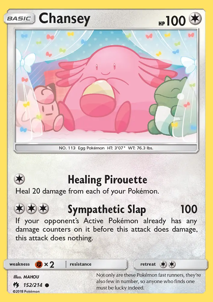 Chansey, Pokémon card
