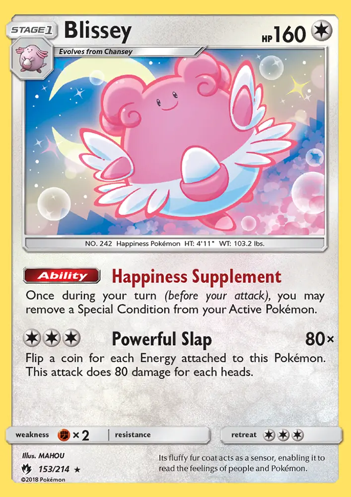 Blissey, Pokémon card
