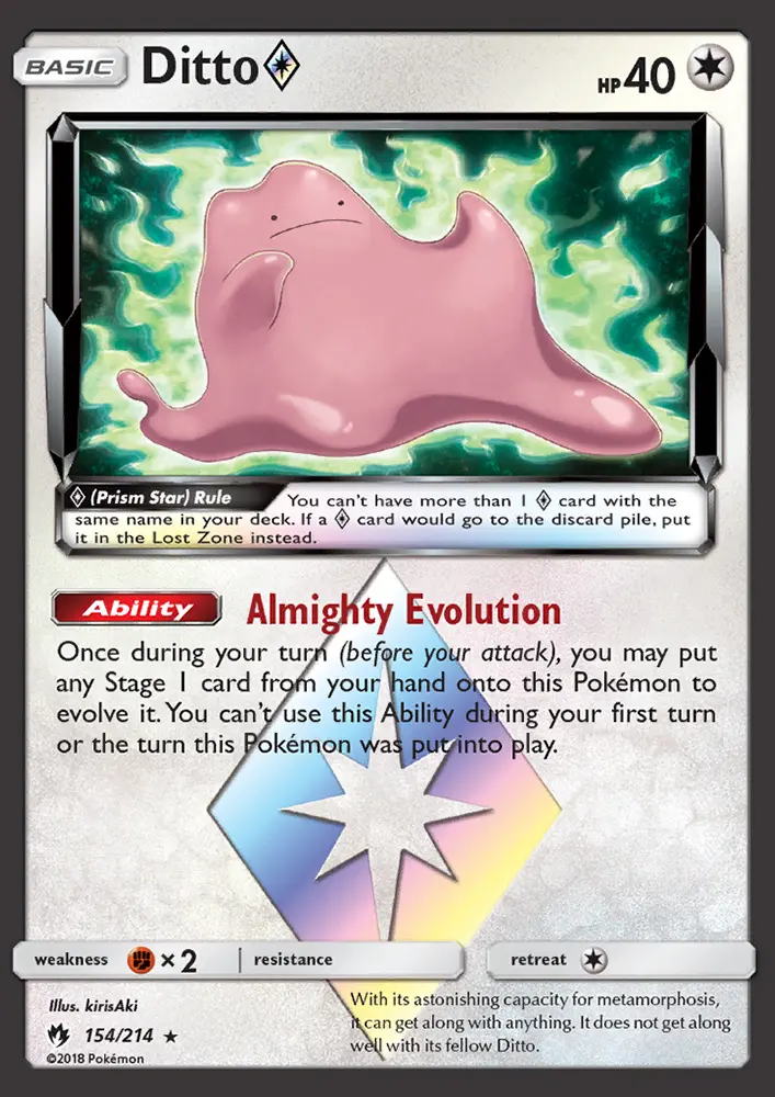 Ditto ◇, Pokémon card